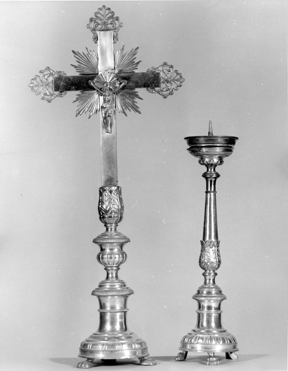 servizio d'altare, insieme - bottega italiana (sec. XIX)