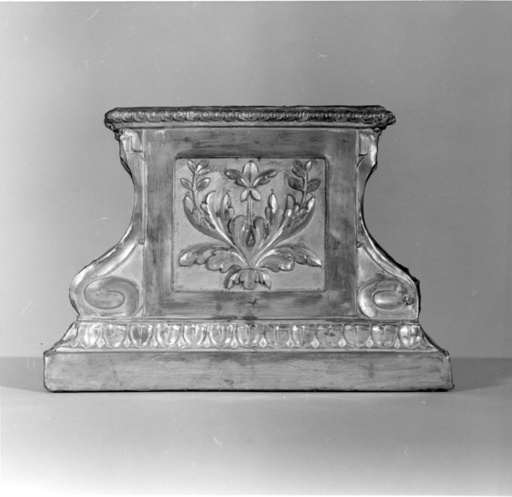 tronetto per esposizione eucaristica, opera isolata - bottega italiana (metà sec. XIX)