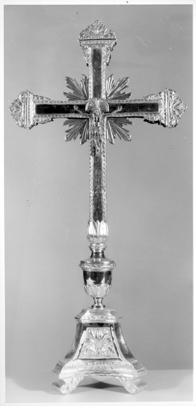 croce d'altare, opera isolata - bottega italiana (primo quarto sec. XIX)