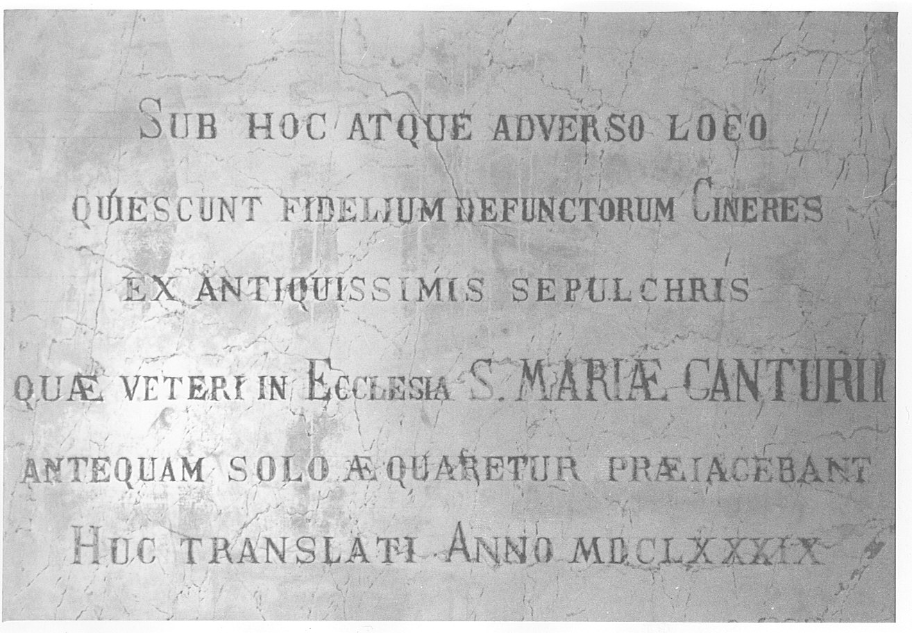 lapide, opera isolata - bottega lombarda (sec. XVII)