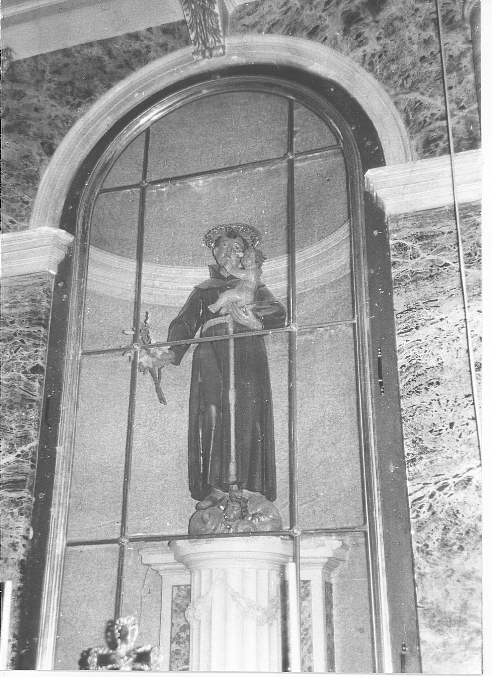 Sant'Antonio da Padova (statua, opera isolata) - bottega lombarda (metà sec. XIX)