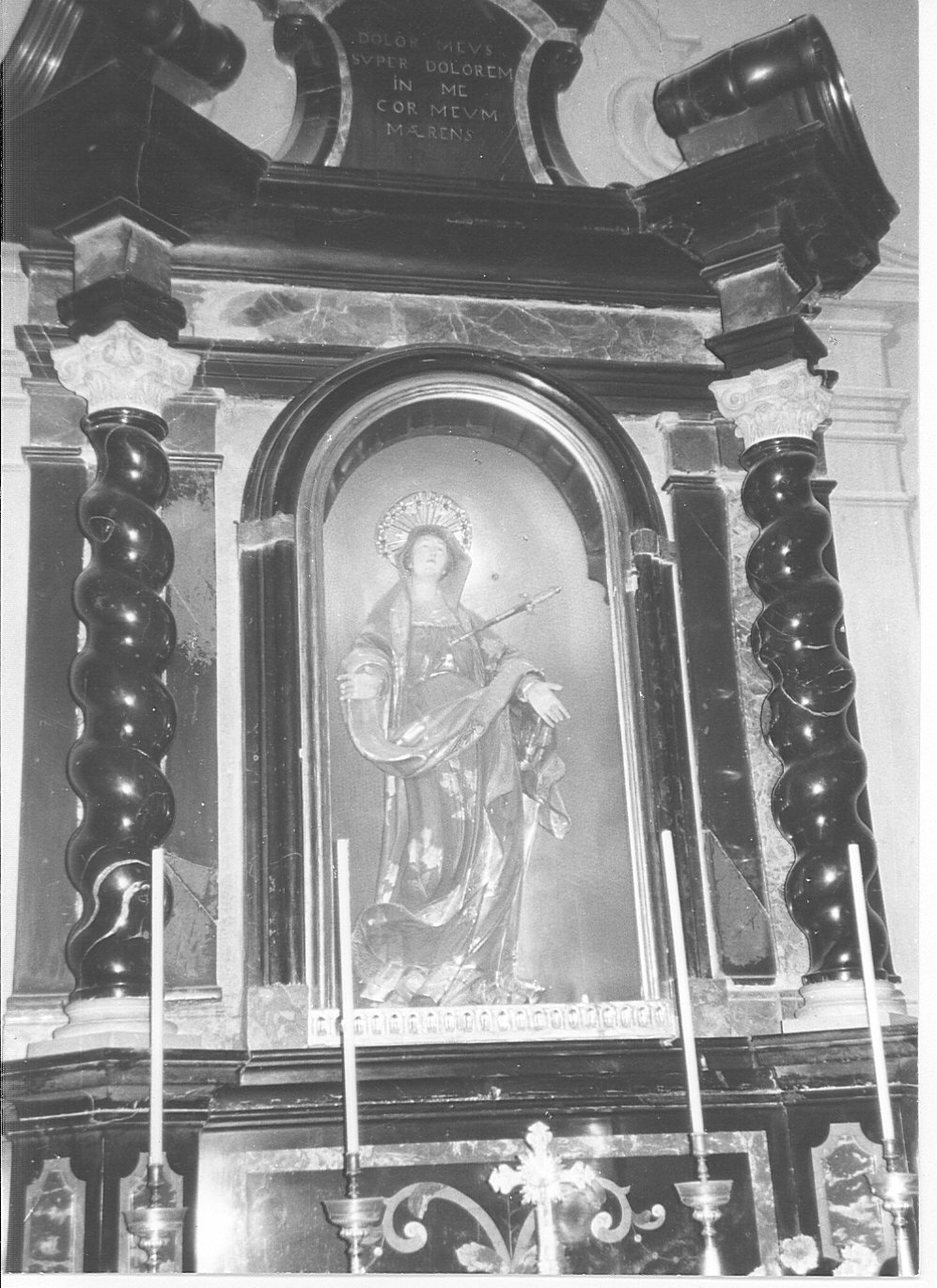 Madonna Addolorata (statua, opera isolata) - bottega lombarda (sec. XVII)