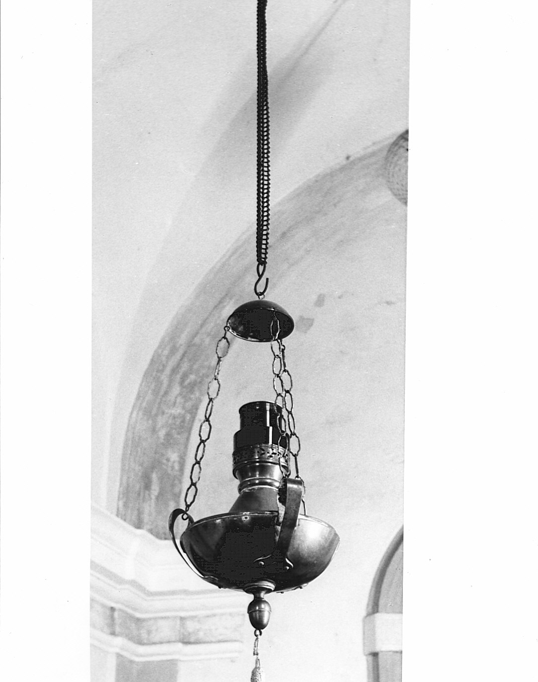 lampada, opera isolata - bottega lombarda (metà sec. XIX)