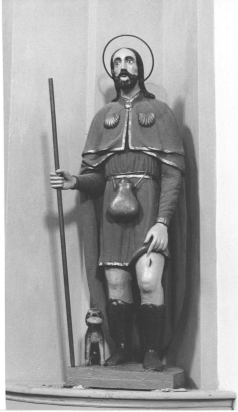 San Rocco (statua, opera isolata) - bottega lombarda (secc. XVII/ XVIII)