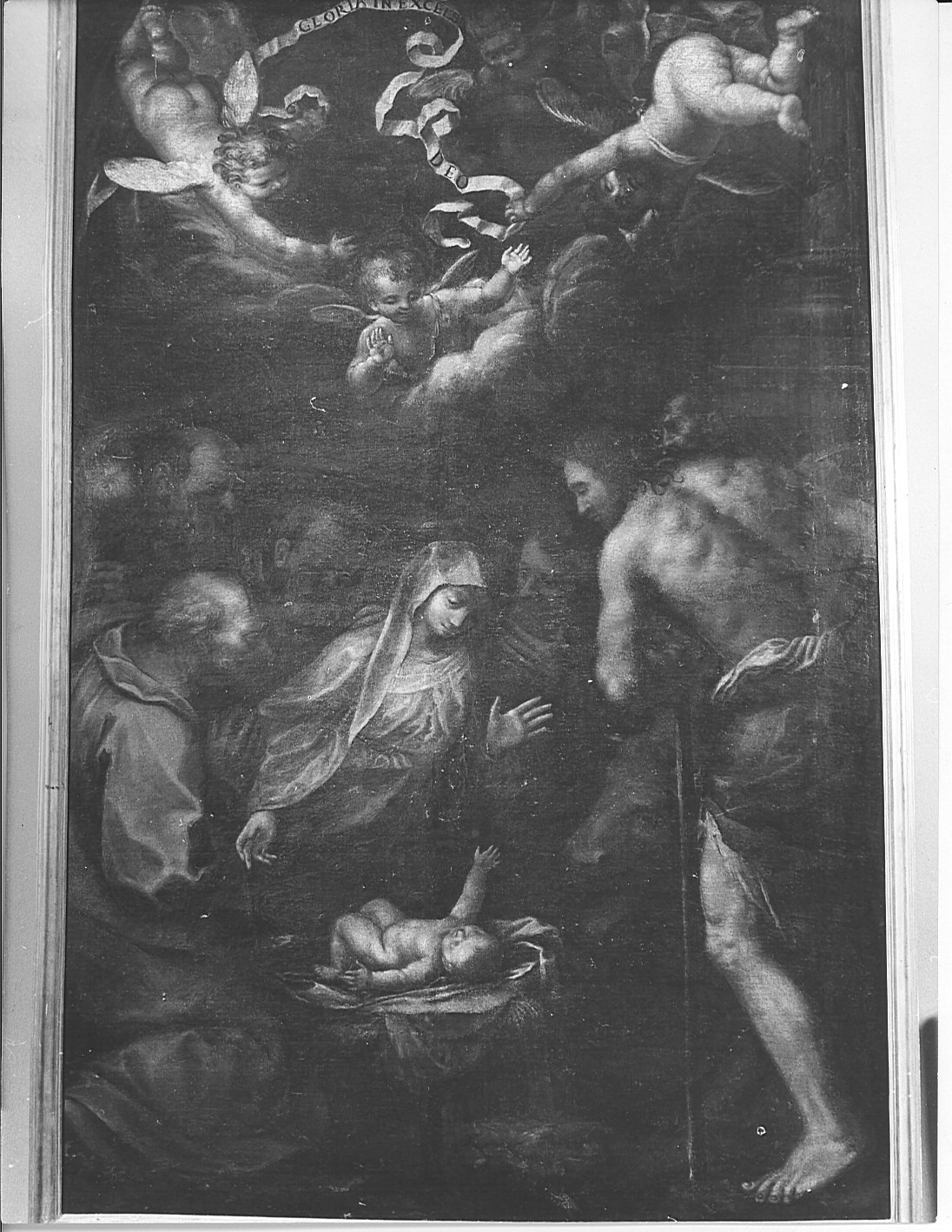 adorazione dei pastori (dipinto, opera isolata) - ambito lombardo (sec. XVII)