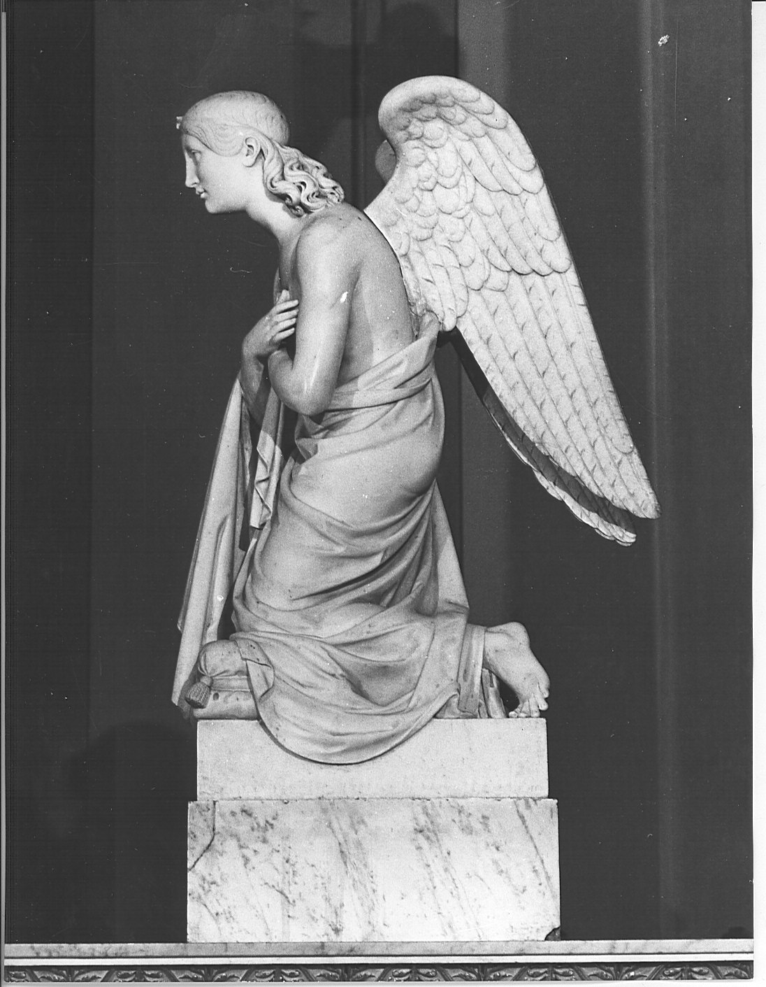 angelo adorante (statua) - bottega lombarda (sec. XIX)