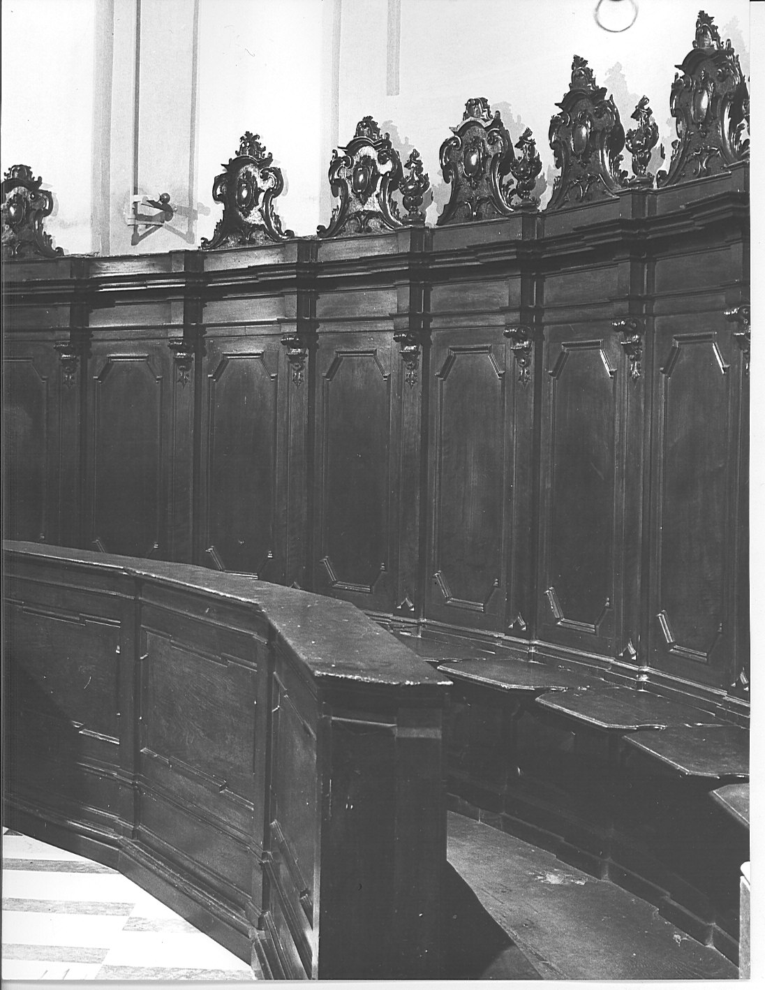 stalli del coro, insieme - bottega lombarda (sec. XIX)