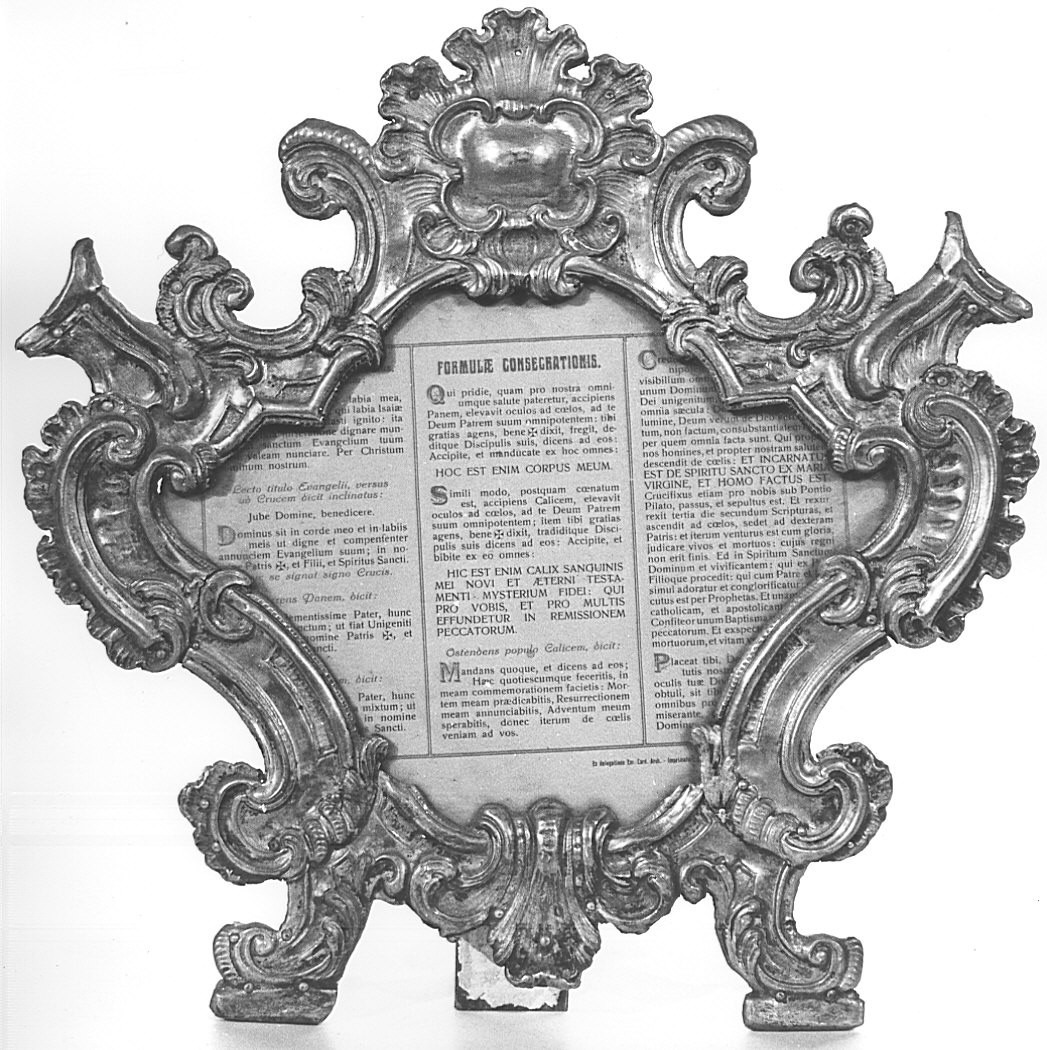 cartagloria, opera isolata - bottega lombarda (sec. XVIII)