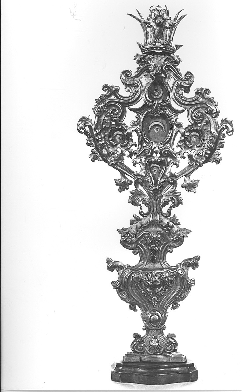 reliquiario - a ostensorio, serie - bottega lombarda (sec. XVIII)
