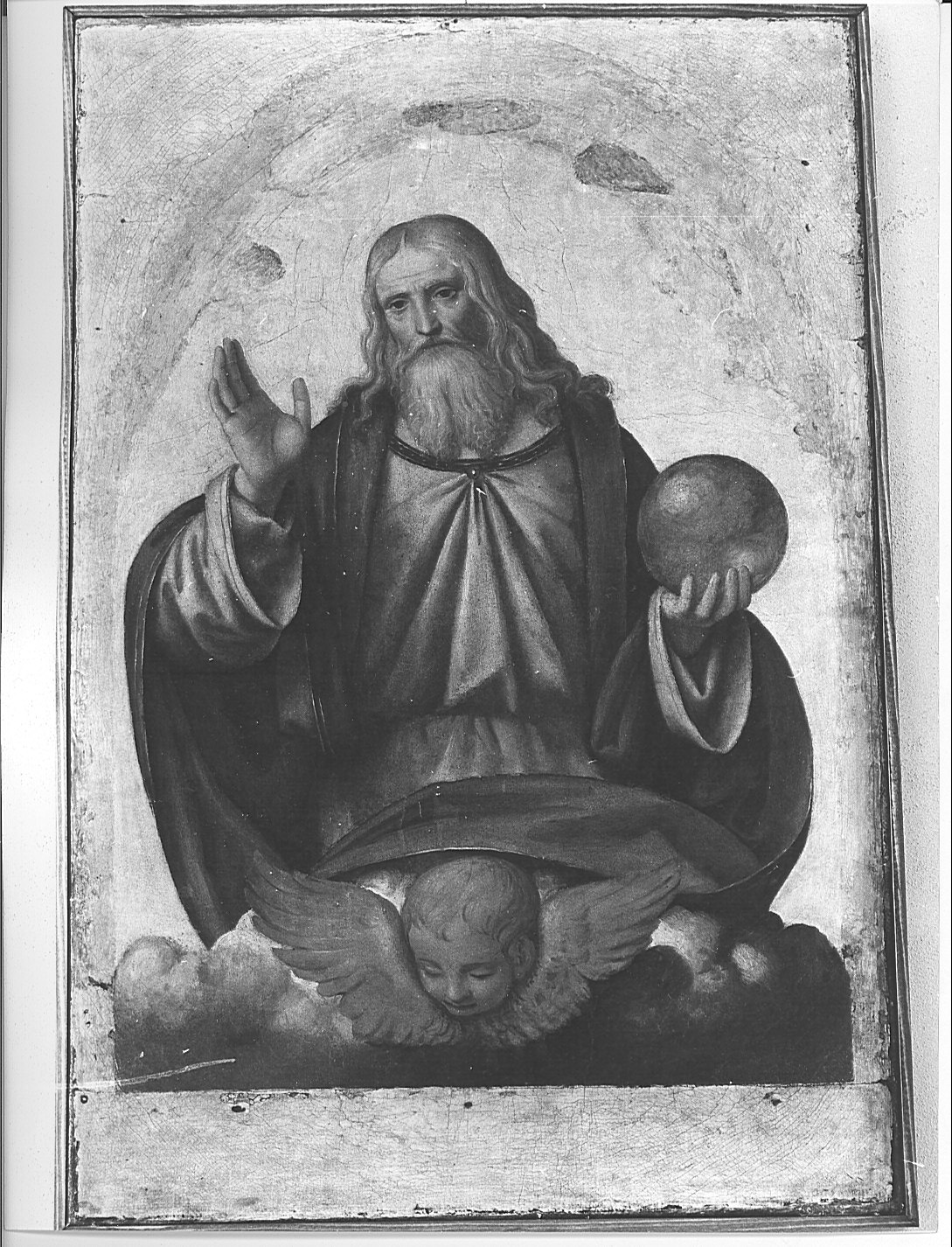 Dio Padre benedicente (dipinto) di Luini Bernardino (attribuito) (sec. XVI)