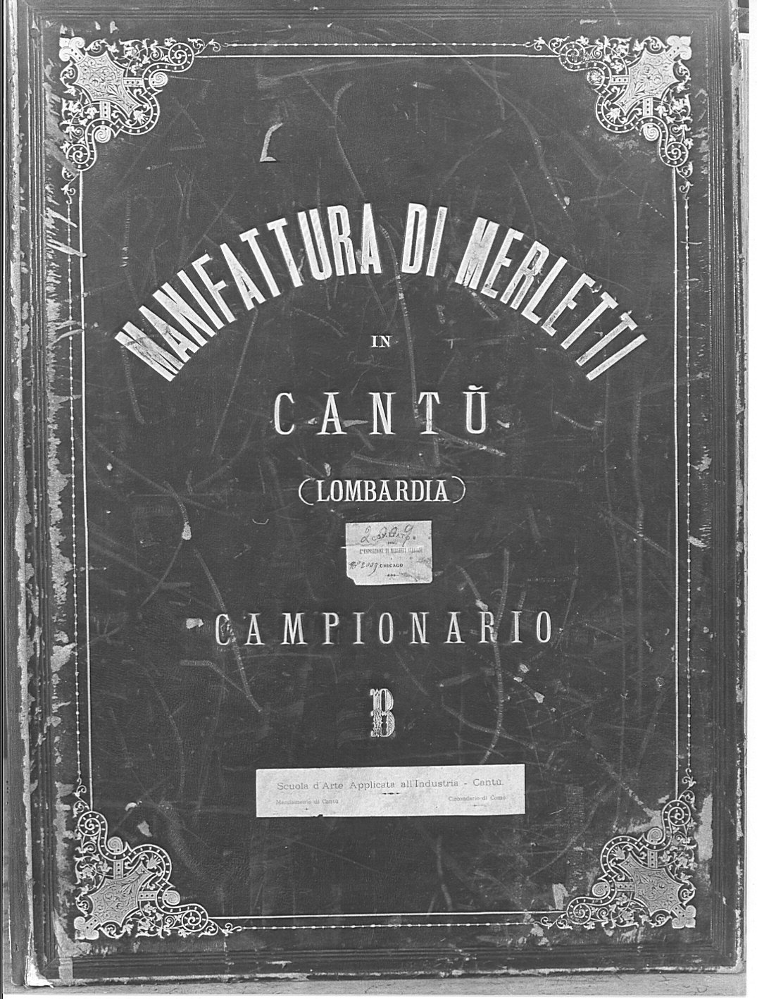 album, opera isolata - manifattura lombarda (sec. XIX)