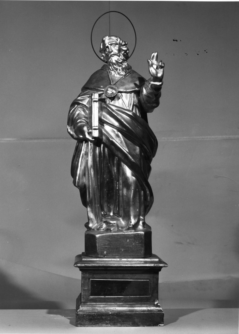 San Benedetto (reliquiario - a statua, opera isolata) - bottega lombarda (sec. XVIII)