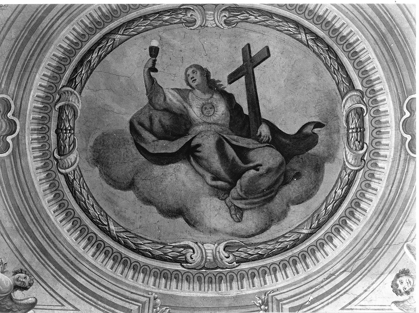Virtù (decorazione pittorica, opera isolata) di Bellotti Ambrogio (sec. XVIII)