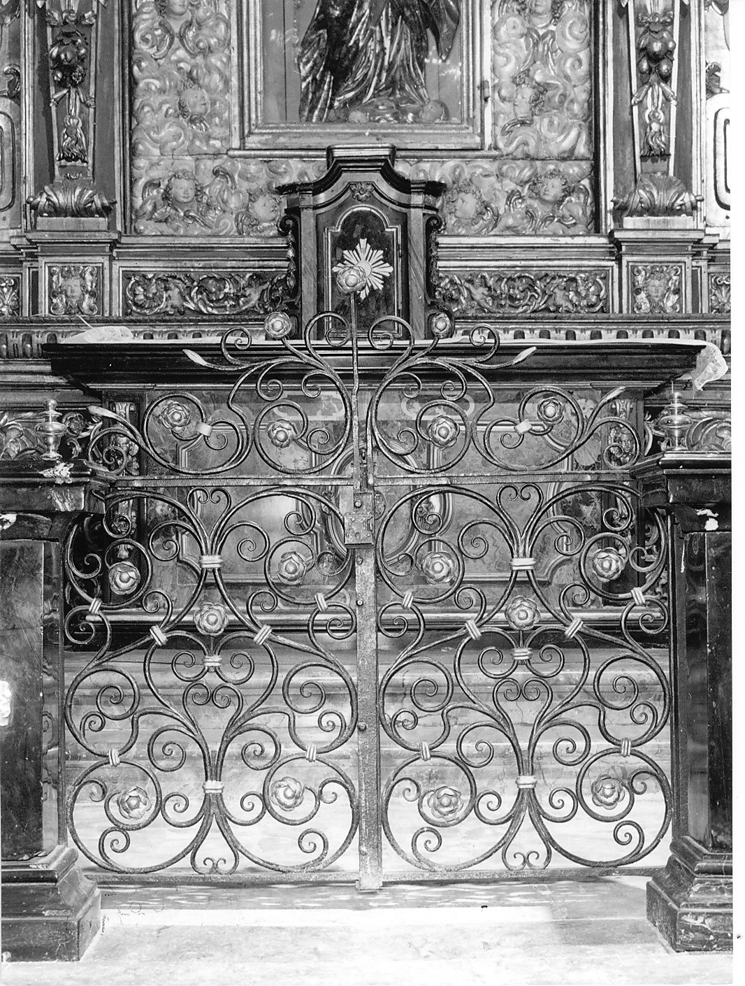 cancellata di balaustrata, opera isolata - bottega lombarda (inizio sec. XVIII)