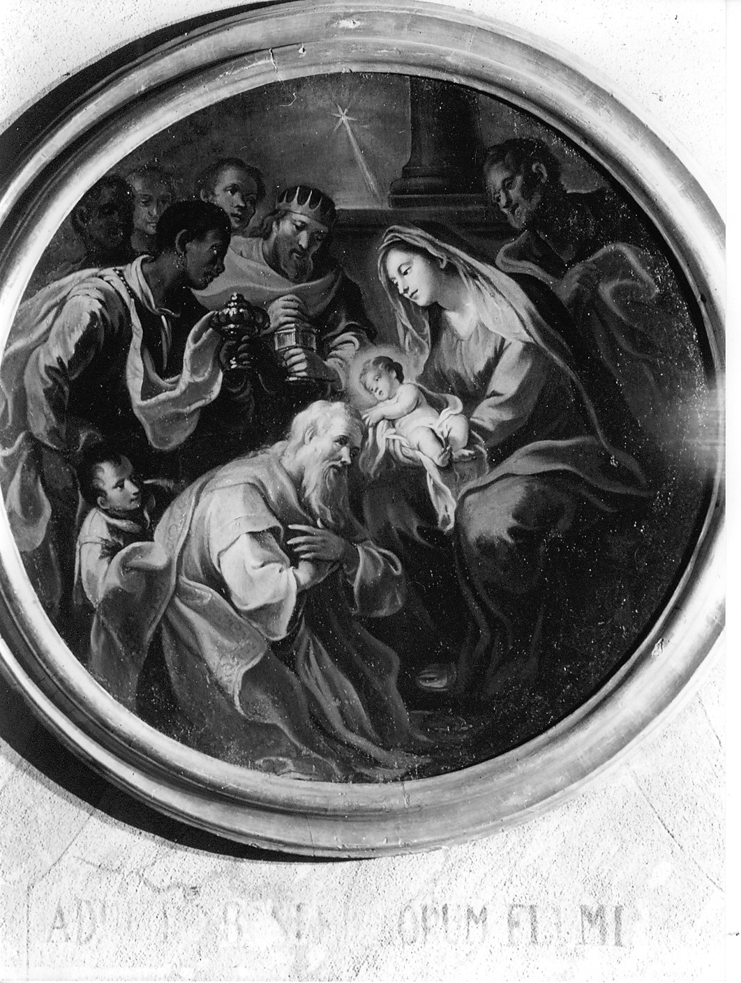 adorazione dei Re Magi (dipinto, opera isolata) - ambito milanese (inizio sec. XVIII)