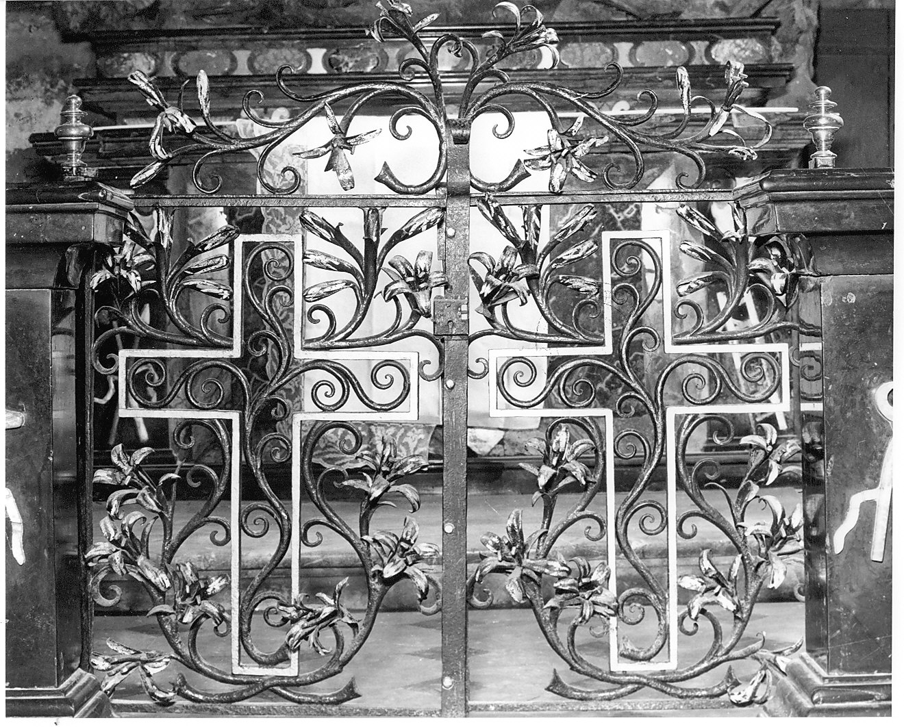 cancellata di balaustrata, opera isolata - bottega lombarda (inizio sec. XVIII)