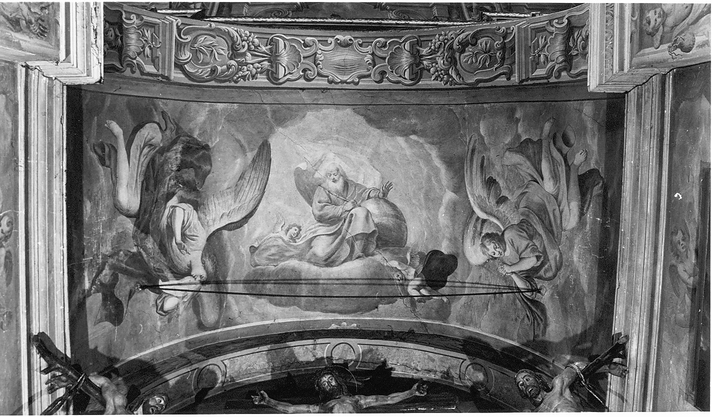 Dio Padre benedicente (dipinto murale, opera isolata) di Bellotti Ambrogio (sec. XVII)