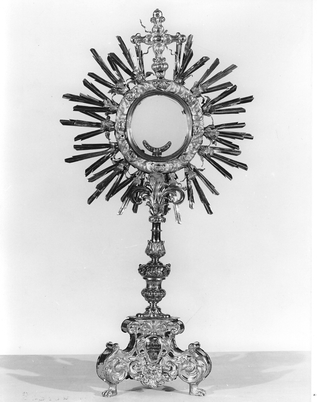 ostensorio - a raggiera, opera isolata - bottega lombarda (sec. XVII)