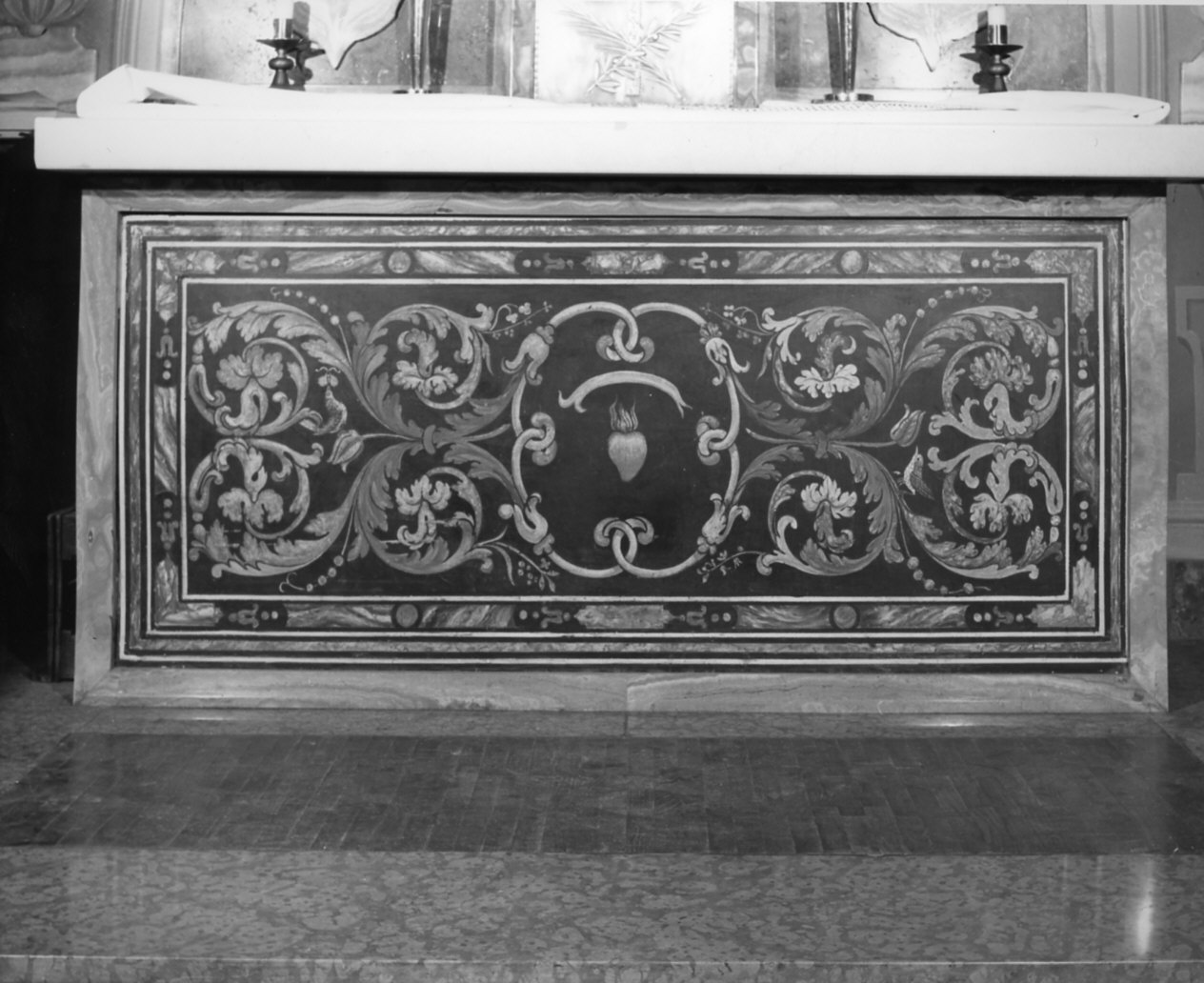 paliotto, opera isolata - bottega lombarda (fine/inizio secc. XVII/ XVIII)