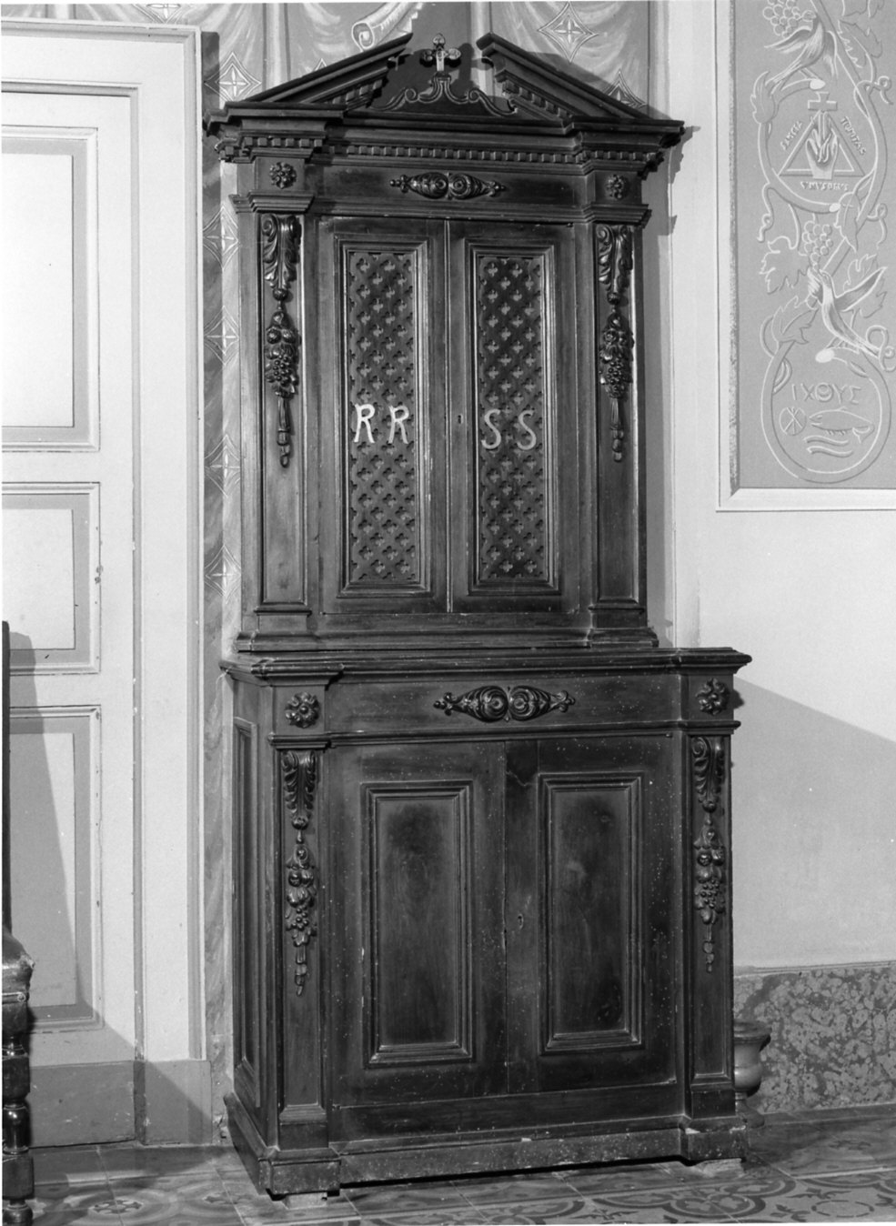 armadio per reliquiari, opera isolata - bottega lombarda (sec. XIX)