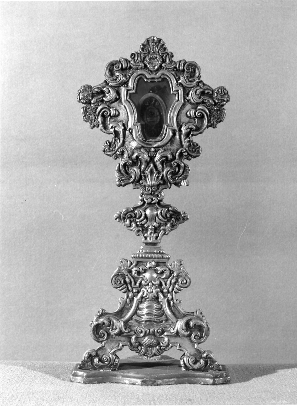 reliquiario - a ostensorio, opera isolata - bottega lombarda (sec. XVIII)