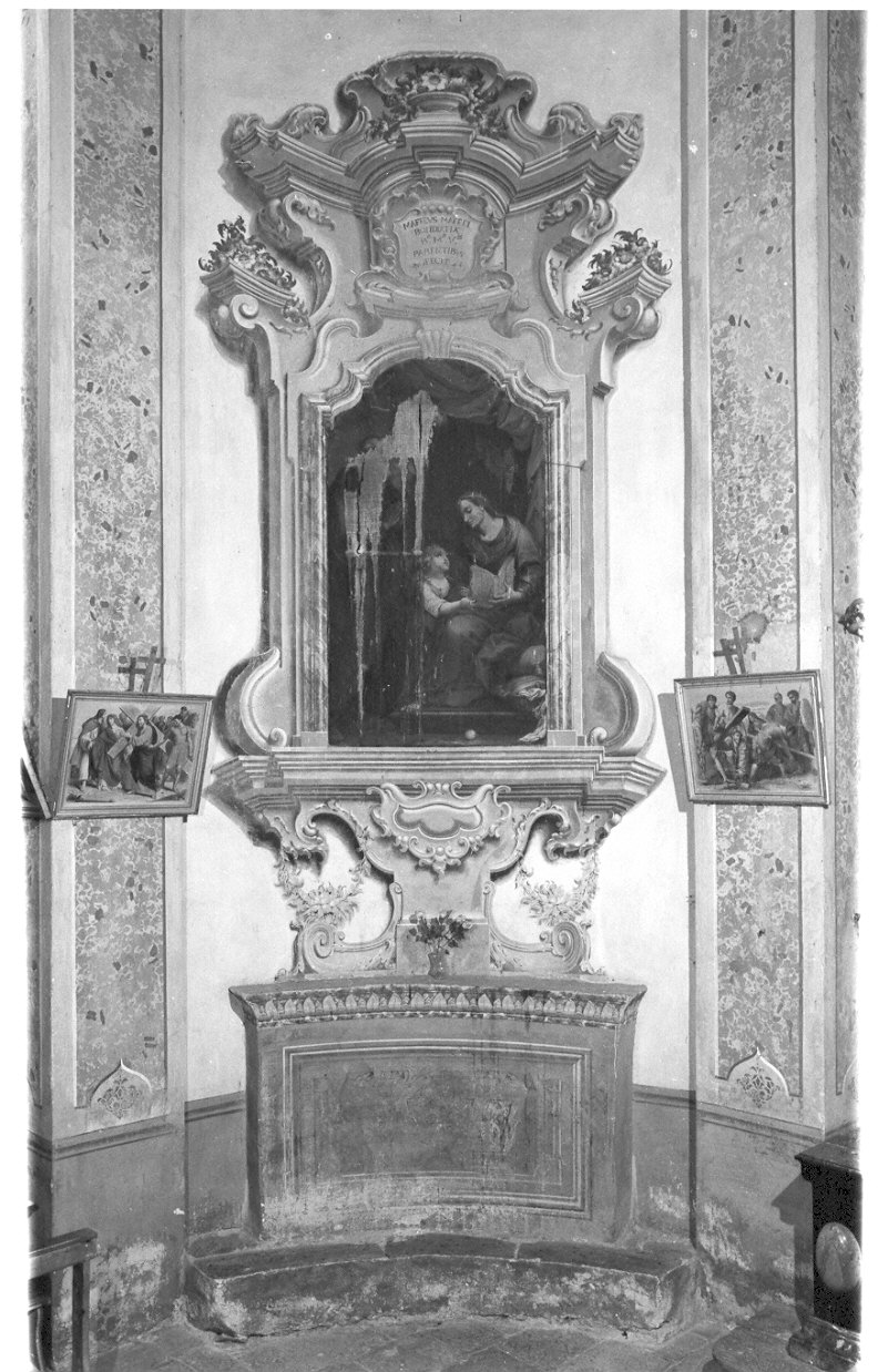 quadratura architettonica (dipinto murale, opera isolata) - ambito lombardo (prima metà sec. XVIII)