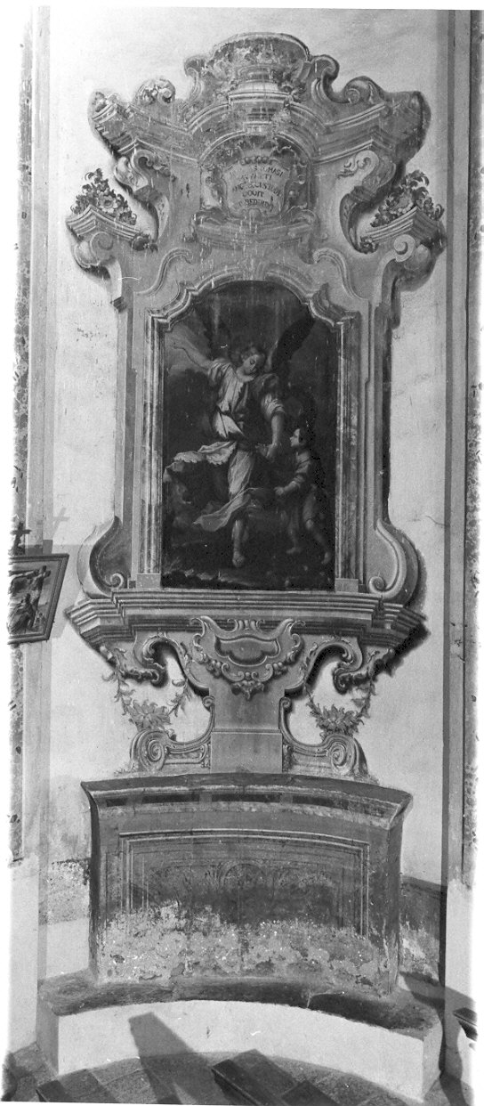 quadratura architettonica (dipinto murale, opera isolata) - ambito lombardo (sec. XVIII)