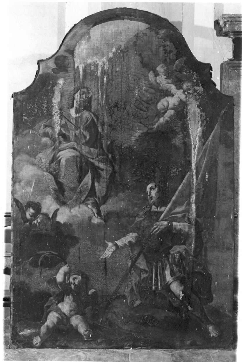 Madonna Addolorata e San Giorgio (dipinto, opera isolata) - ambito lombardo (sec. XVIII)