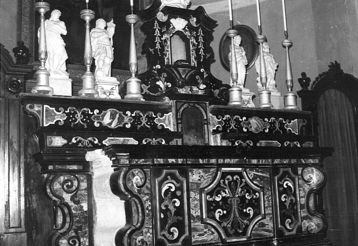 altare maggiore - bottega lombarda (fine/inizio secc. XVII/ XVIII)