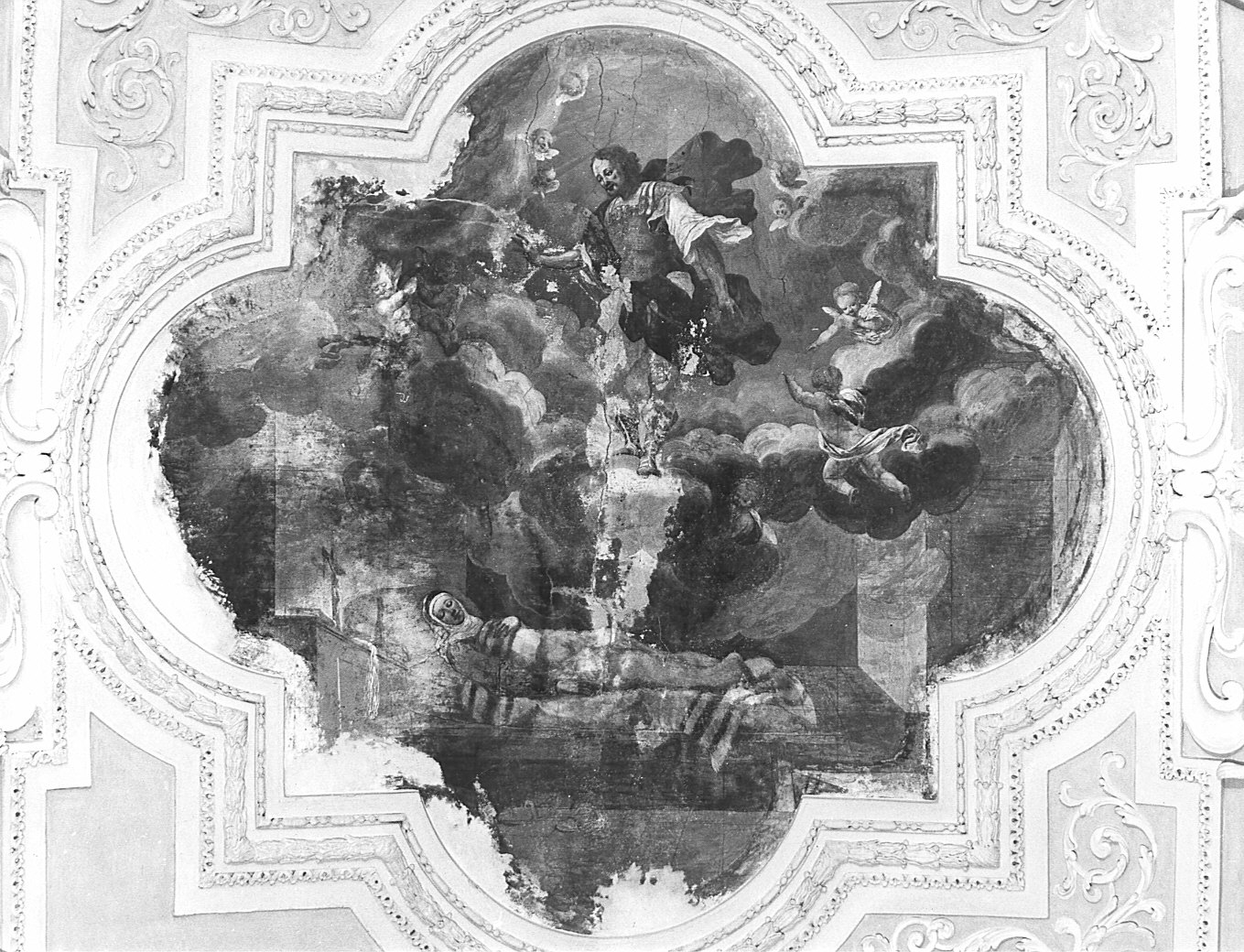 miracolo di San Fedele (dipinto murale) - ambito lombardo (sec. XVII)