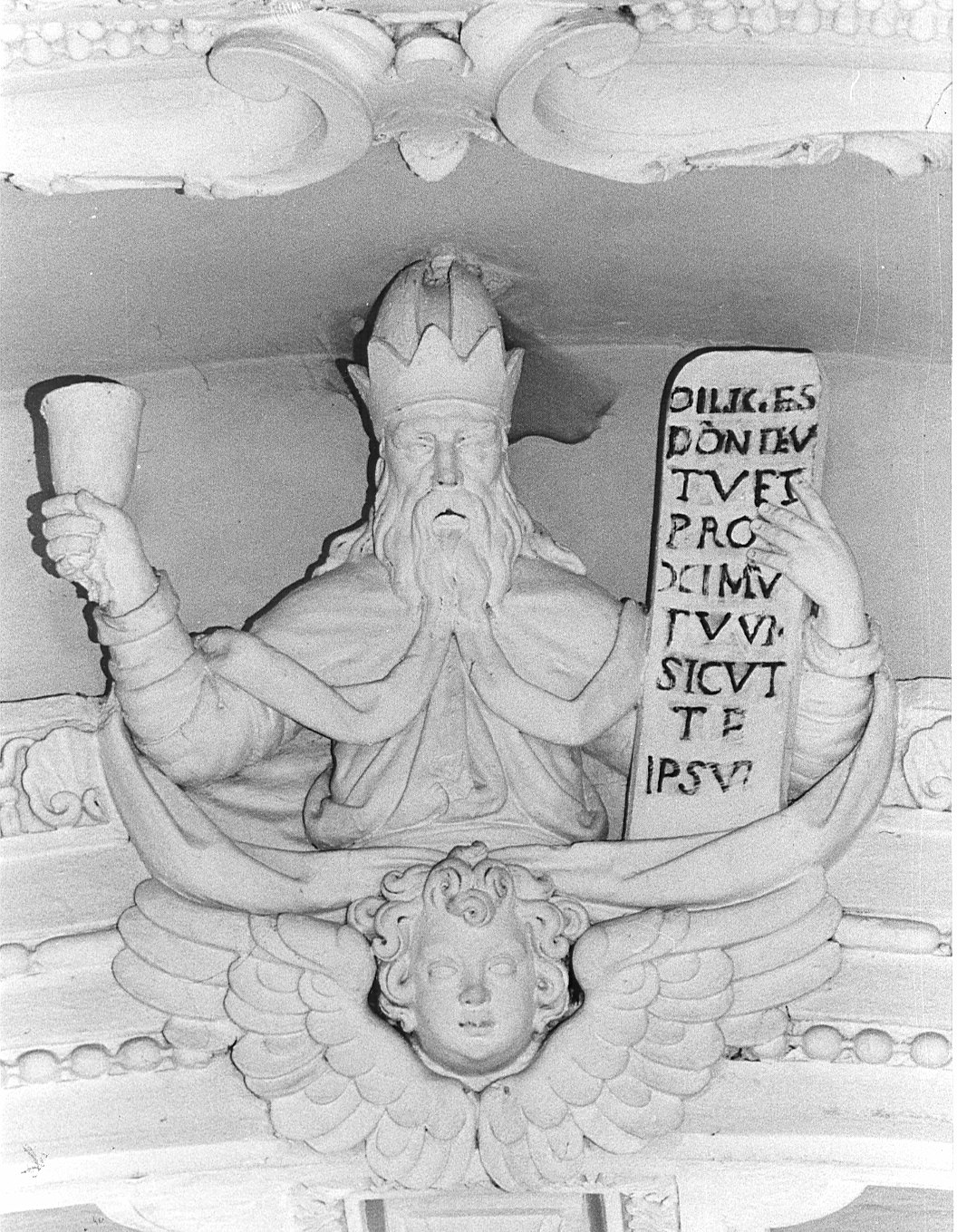 Dio Padre (scultura, elemento d'insieme) - bottega lombarda (sec. XVII)