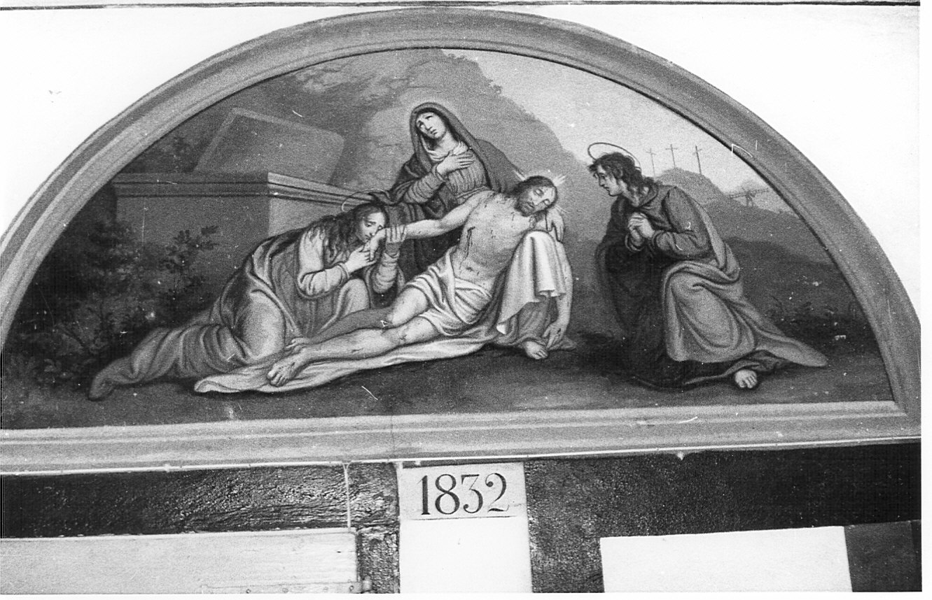 pietà (dipinto murale) - ambito bergamasco (sec. XIX)