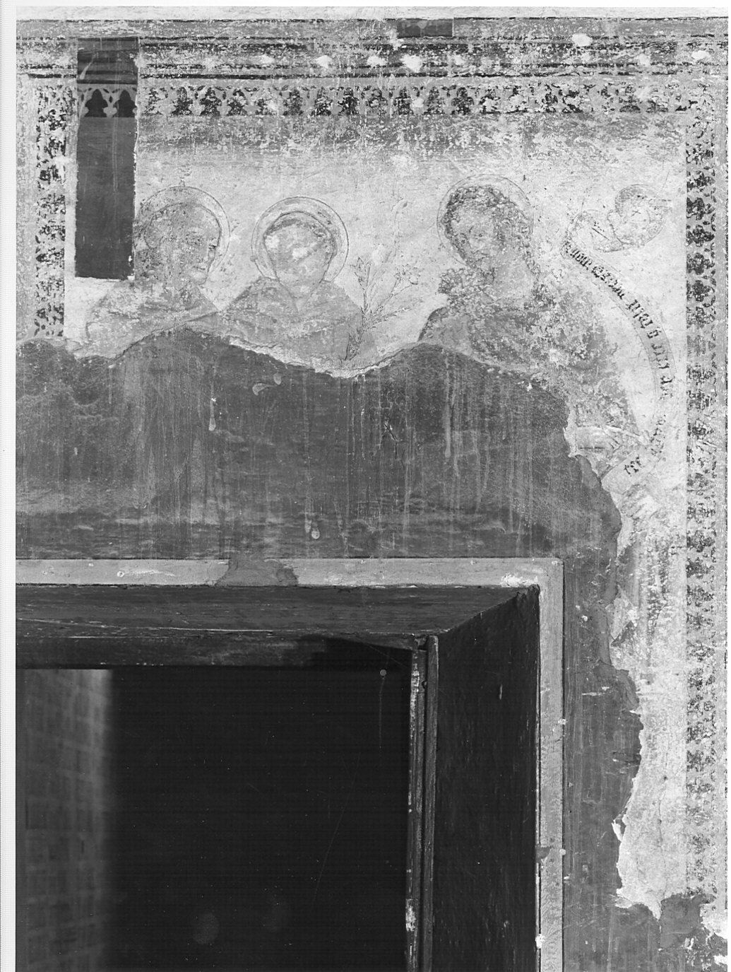 Santi (dipinto murale, elemento d'insieme) - ambito lombardo (seconda metà sec. XV)