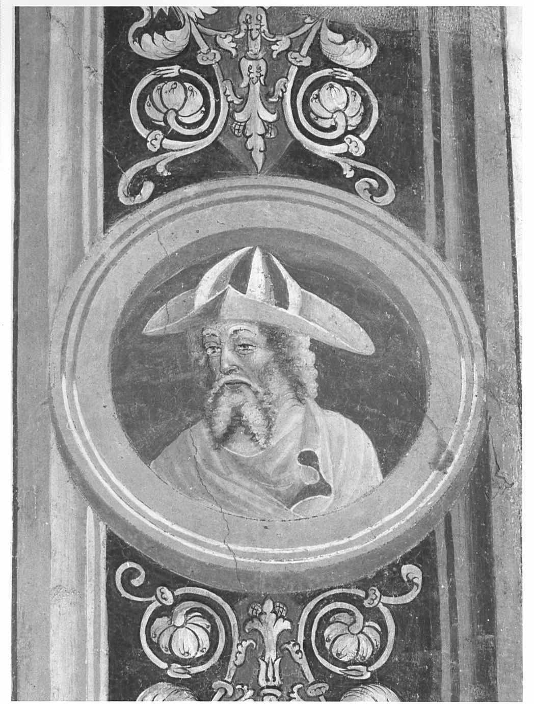 profeta (dipinto murale, elemento d'insieme) - ambito lombardo (seconda metà sec. XV)