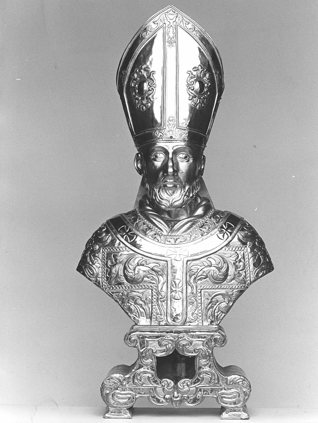 reliquiario - a busto - bottega lombarda (fine sec. XVII)