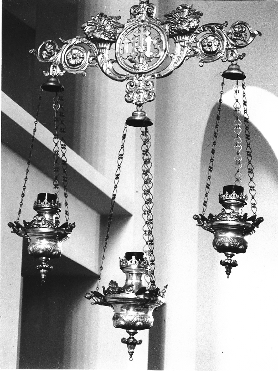 lampada pensile, serie - bottega lombarda (sec. XIX)
