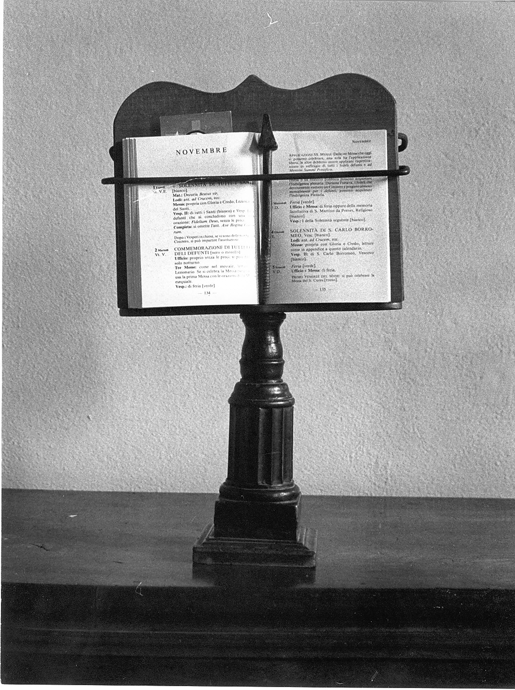 leggio a fusto, opera isolata - bottega lombarda (fine/inizio secc. XIX/ XX)