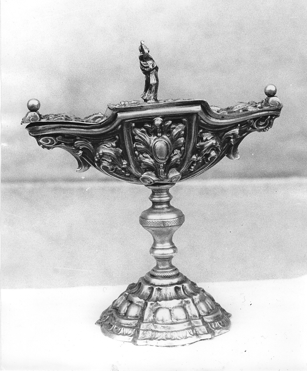 navicella portaincenso, opera isolata - bottega lombarda (fine/inizio secc. XVII/ XVIII)