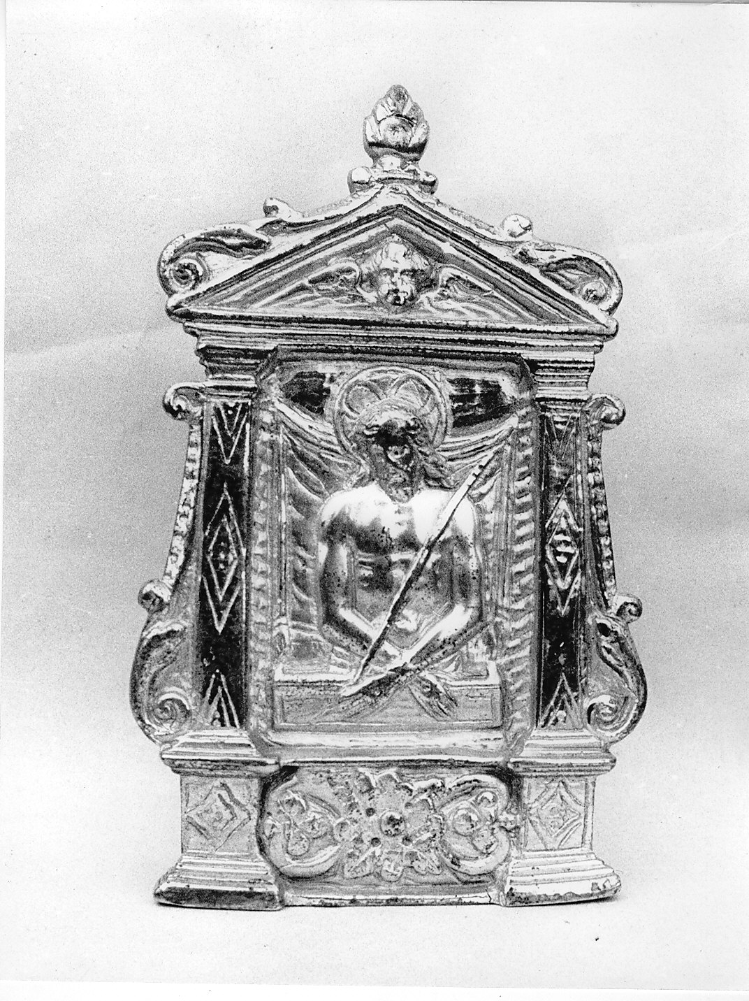 pace - a tavoletta, architettonica, opera isolata - bottega lombarda (fine/inizio secc. XVI/ XVII)