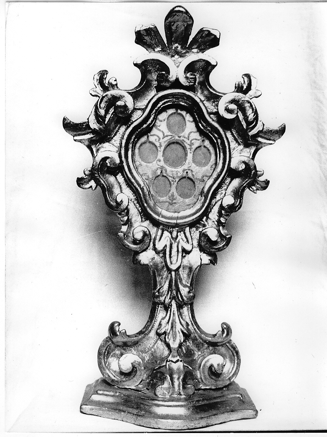 reliquiario a teca, opera isolata - bottega lombarda (sec. XVIII)