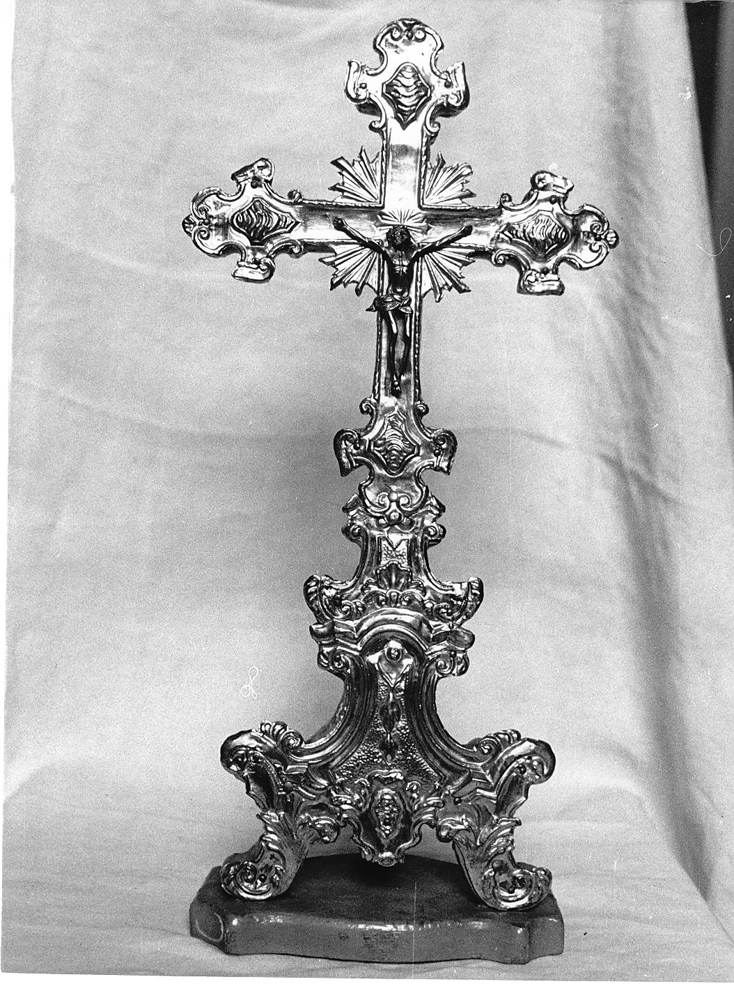 croce d'altare, opera isolata - bottega lombarda (sec. XVIII)