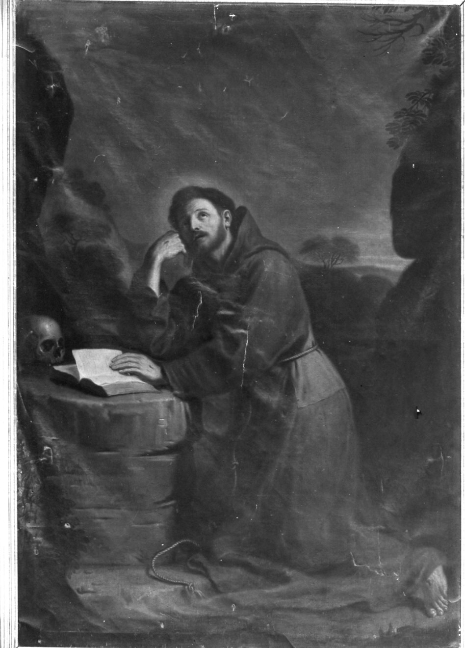 San Francesco d'Assisi (dipinto, opera isolata) - ambito italiano (sec. XVII)