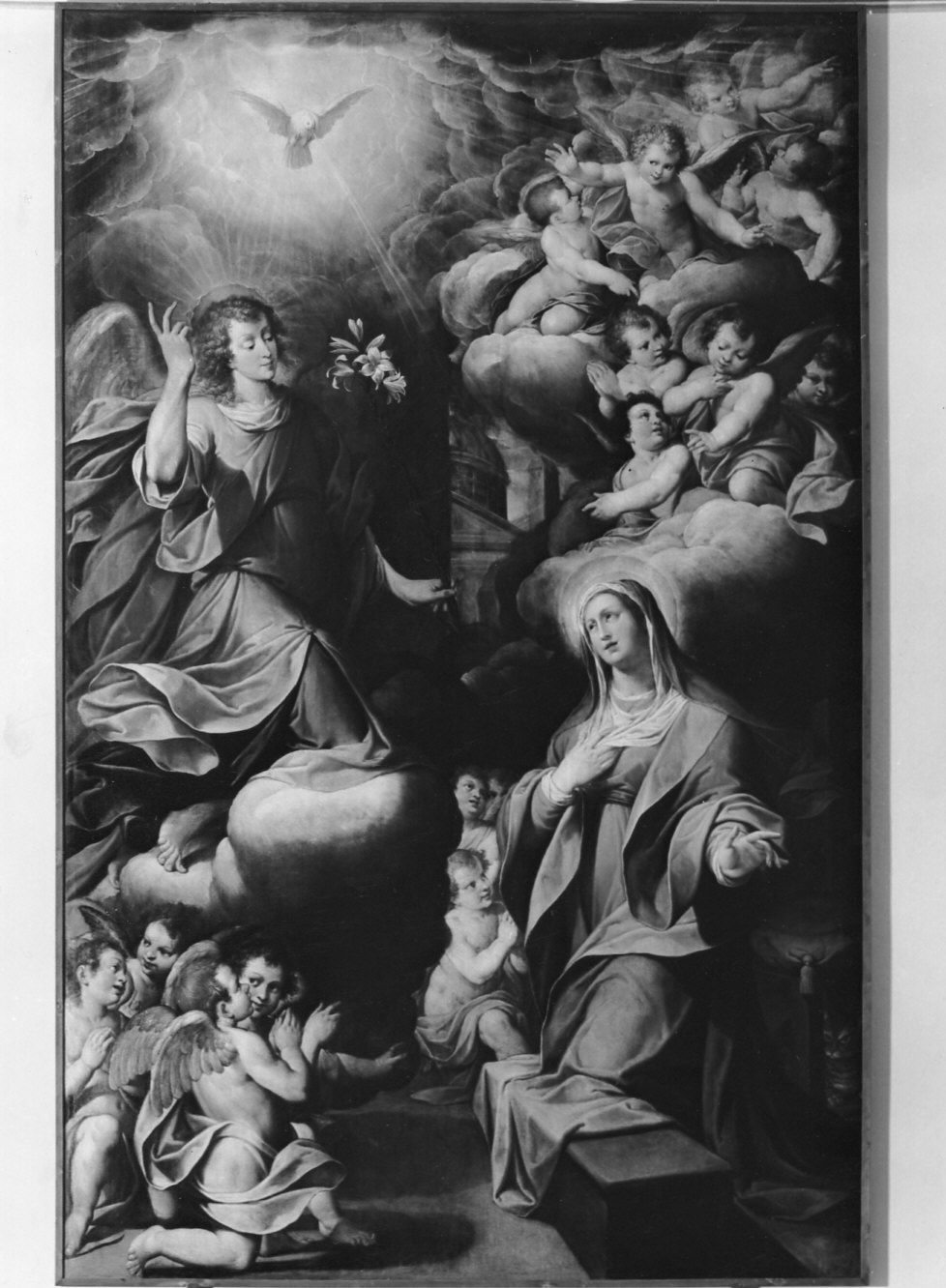Annunciazione (dipinto, opera isolata) di Procaccini Camillo (primo quarto sec. XVII)