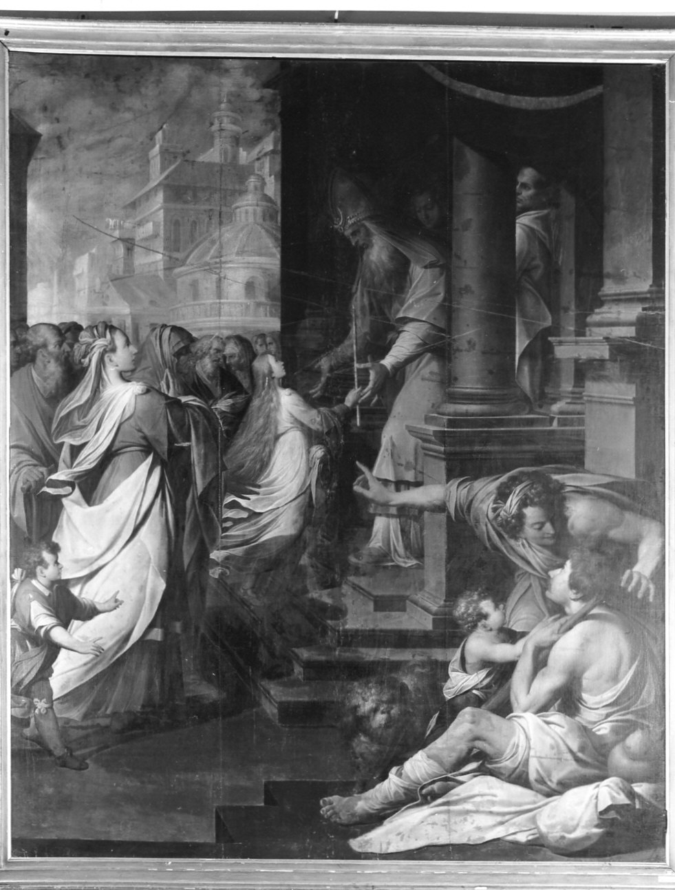 presentazione di Maria Vergine al tempio (dipinto, opera isolata) di Procaccini Camillo (primo quarto sec. XVII)