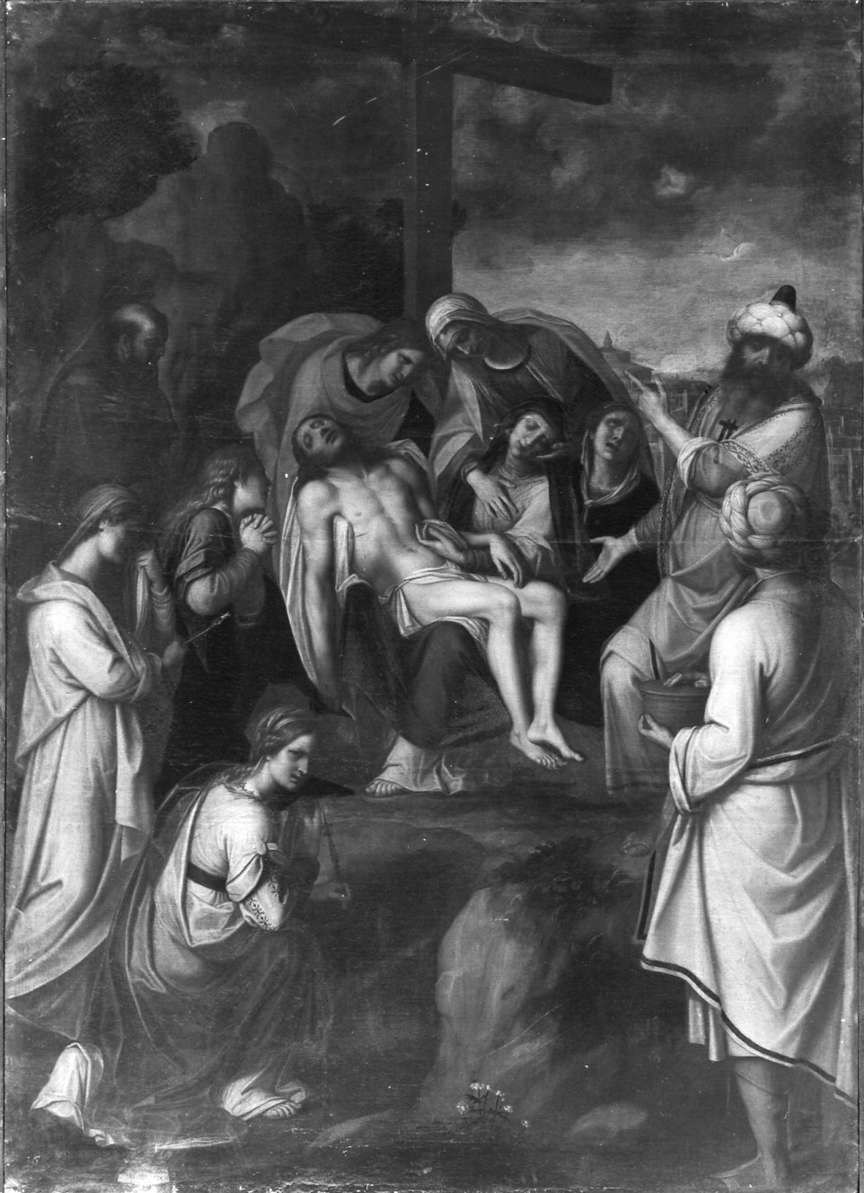 deposizione di Cristo dalla croce (dipinto, opera isolata) di Salmeggia Enea detto Talpino (sec. XVII)