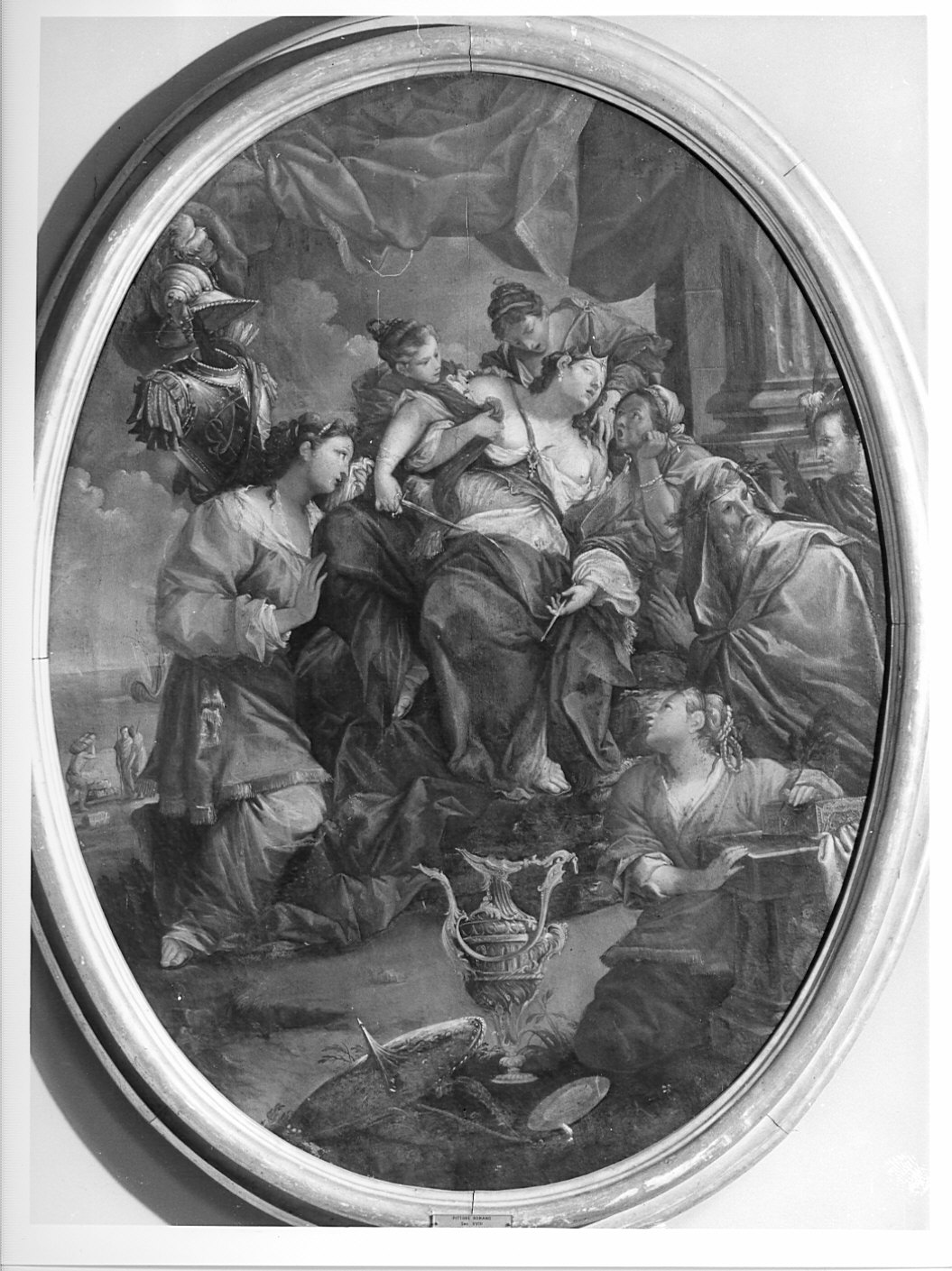 morte di Didone (dipinto, pendant) - ambito romano (seconda metà sec. XVIII)