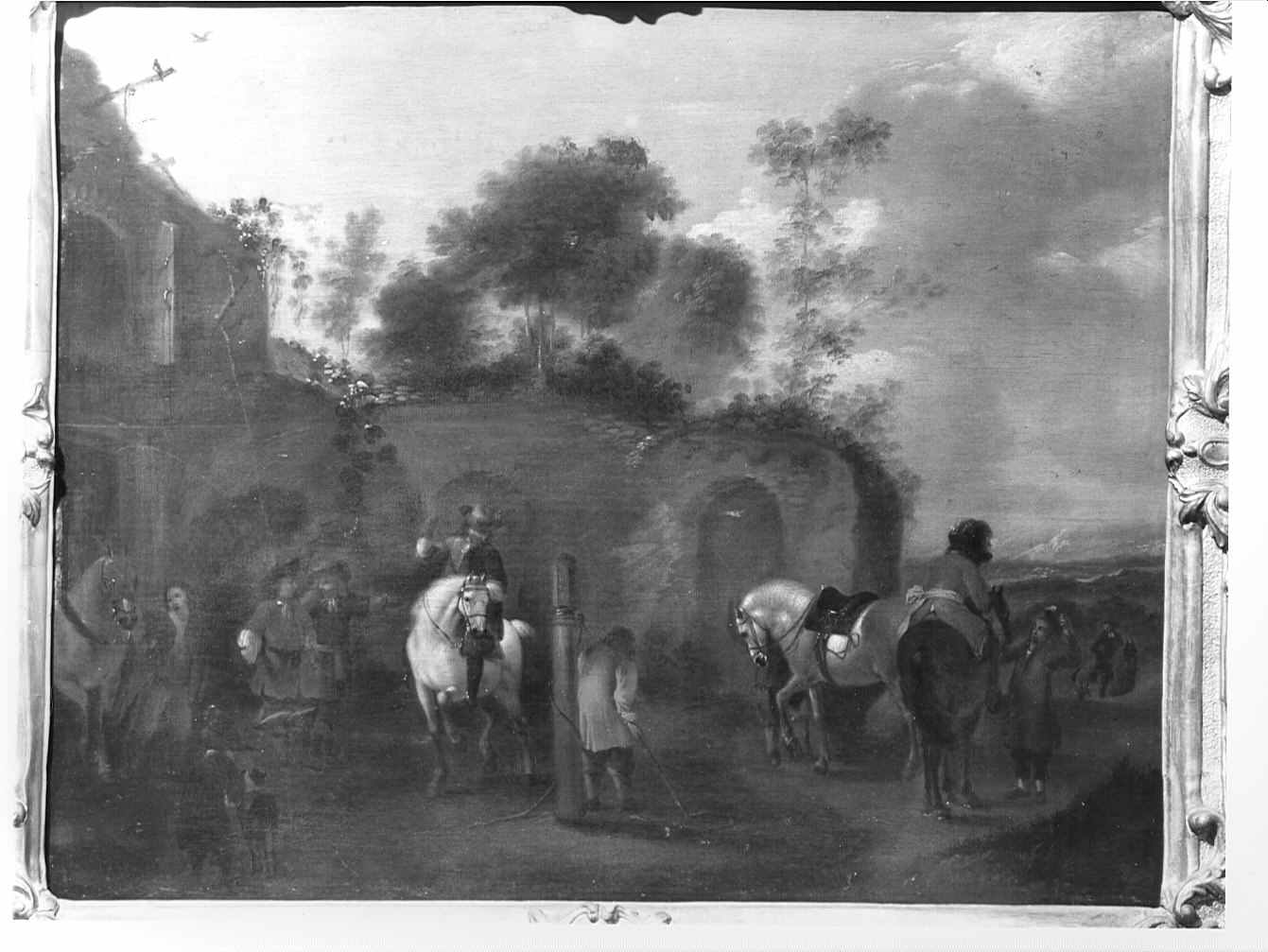 paesaggio (dipinto) - ambito olandese (sec. XVII)