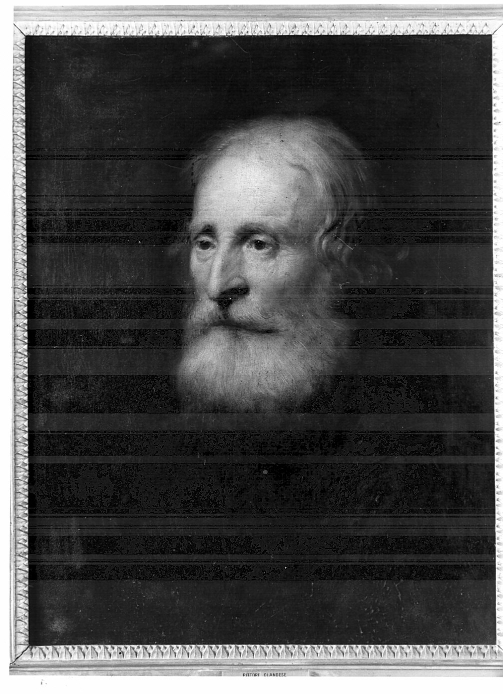 ritratto d'uomo (dipinto) di Rembrandt Harmenszzoon van Rijn (maniera) (sec. XVII)