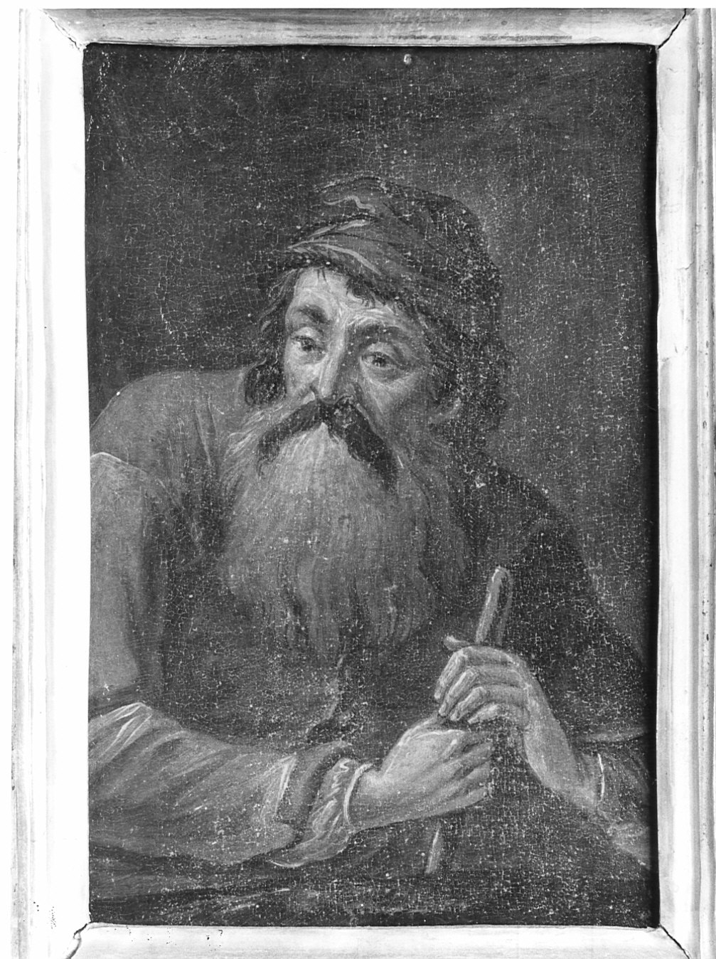 uomo con bastone (dipinto, pendant) - ambito olandese (sec. XVIII)