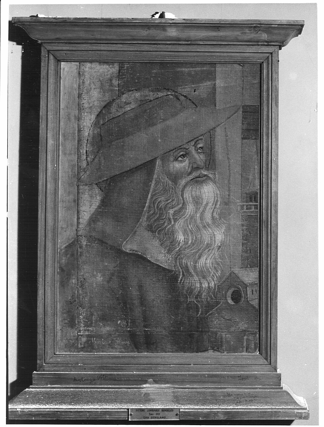 San Girolamo (dipinto, frammento) - ambito milanese (ultimo quarto sec. XV)